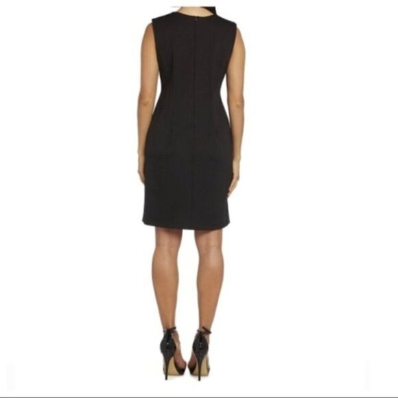 SIZE 10 ~R&M Richards Lace Panel Stealth Cocktail Dress - Picture 2 of 3